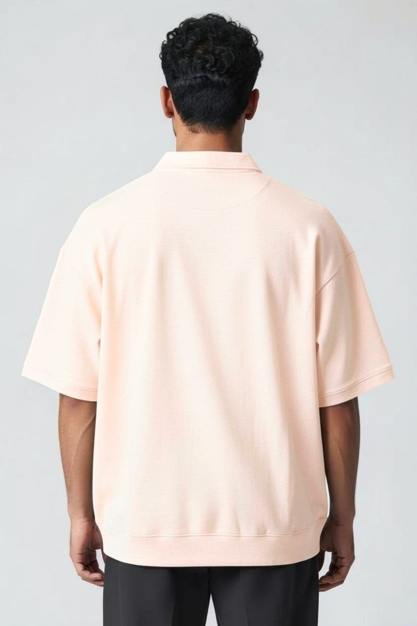 ZIL Off White Modern Polo Knitted Tee